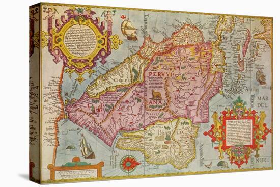 Map of Peru, c1599-Arnoldus Florentius-Premier Image Canvas