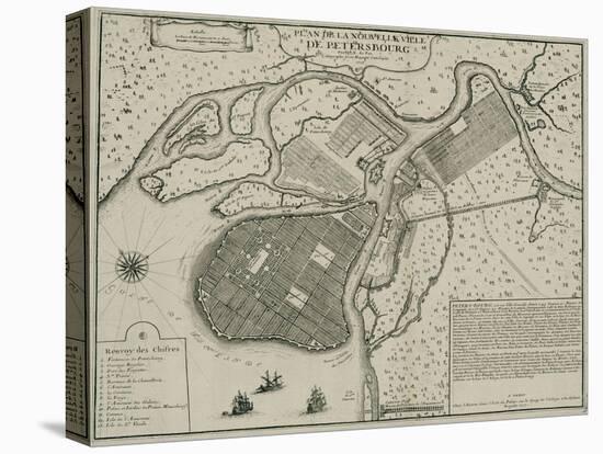 Map of Petersburg, 1717-Nicolas De Fer-Premier Image Canvas