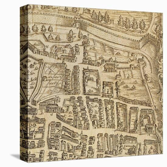 Map of Pisa, 1595-null-Premier Image Canvas