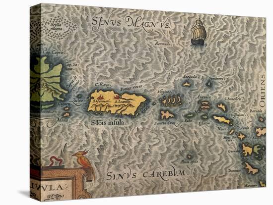 Map of Puerto Rico and the Antilles-null-Premier Image Canvas
