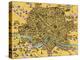 Map of Rome, 1500s-Science Source-Premier Image Canvas