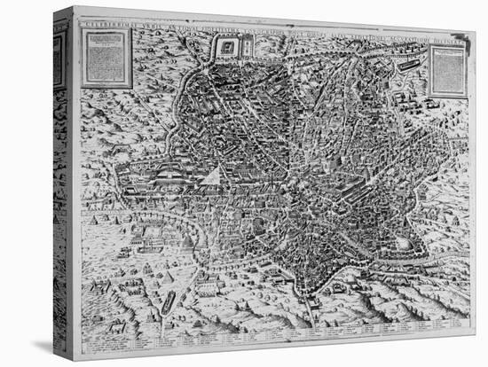 Map of Rome, 1579-Mario Cartaro-Premier Image Canvas