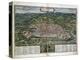 Map of Rome-Abraham Ortelius-Stretched Canvas