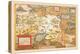 Map of Russia-Abraham Ortelius-Stretched Canvas