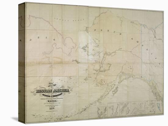 Map of Russian America or Alaska Territory, 1867-John Frederick Lewis-Premier Image Canvas