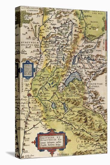 Map of Savoie, from Theatrum Orbis Terrarum, 1528-1598, Antwerp, 1570-null-Premier Image Canvas