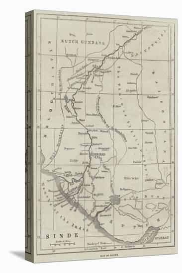 Map of Scinde-null-Premier Image Canvas