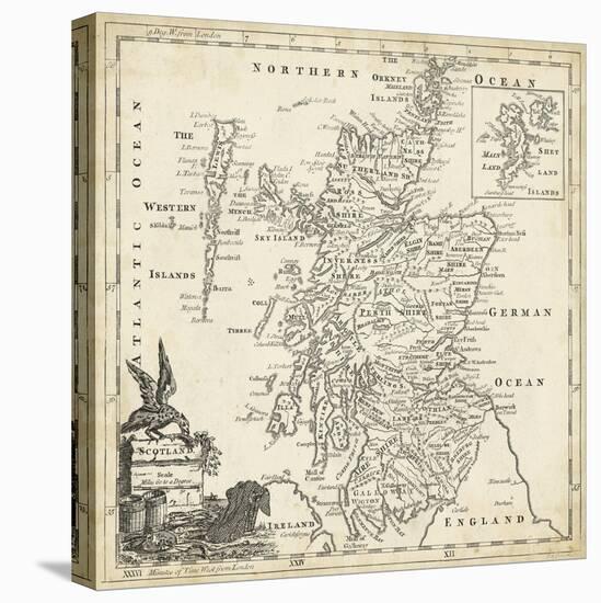 Map of Scotland-T. Jeffreys-Stretched Canvas