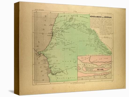 Map of Senegal-null-Premier Image Canvas