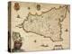 Map of Sicily-Willem Janszoon Blaeu-Premier Image Canvas