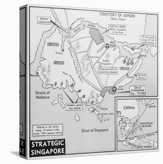 Map of Singapore-null-Premier Image Canvas