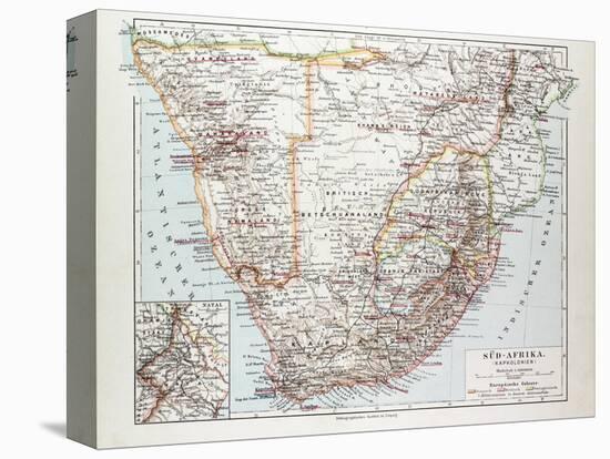 Map of South Africa 1899-null-Premier Image Canvas