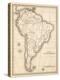 Map of South America, c.1839-Samuel Augustus Mitchell-Stretched Canvas