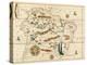 Map of South America from the Spanish Atlas Executed at Messina in 1582 by Joan Martines-null-Premier Image Canvas