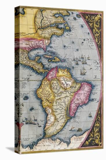 Map of South America, from Theatrum Orbis Terrarum, 1570-Abraham Ortelius-Premier Image Canvas
