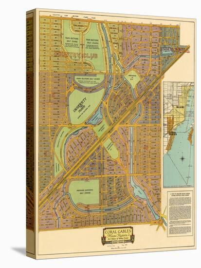 Map of South Coral Gables, 1926-null-Premier Image Canvas