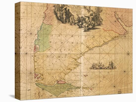 Map of Southern America by Frederick De Wit-null-Premier Image Canvas