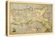 Map of Southern Italy-Abraham Ortelius-Stretched Canvas