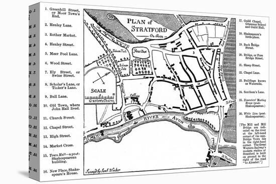 Map of Stratford-Upon-Avon, Warwickshire, 1759-Edward Hull-Premier Image Canvas