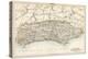 Map of Sussex, England, 1870s-null-Premier Image Canvas