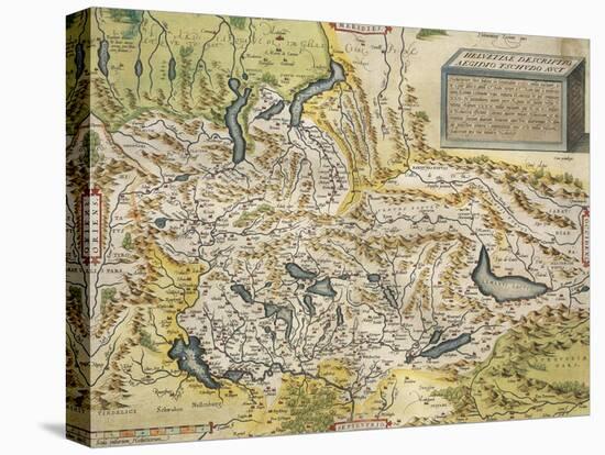 Map of Switzerland, from Theatrum Orbis Terrarum, 1570-null-Premier Image Canvas