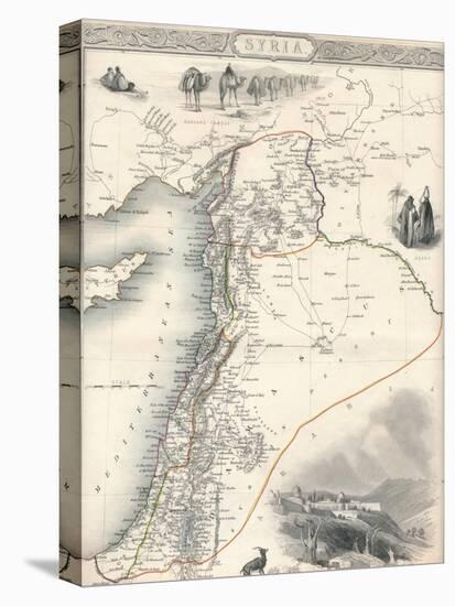Map of Syria, 1851-John Tallis-Premier Image Canvas
