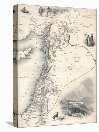 Map of Syria, 1851-John Tallis-Premier Image Canvas