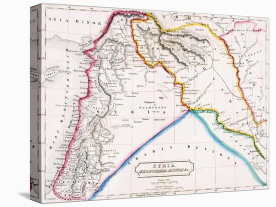 Map of Syria, Mesopotamia, Assyria &C., from 'The Atlas of Ancient Geography', by Butler…-null-Premier Image Canvas