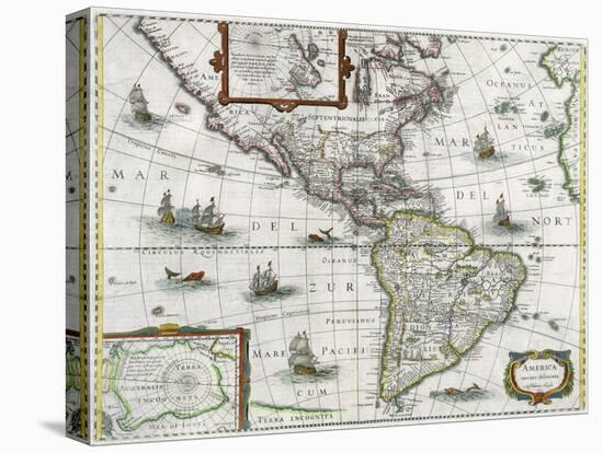 Map of the Americas, 1631-Henricus Hondius-Premier Image Canvas