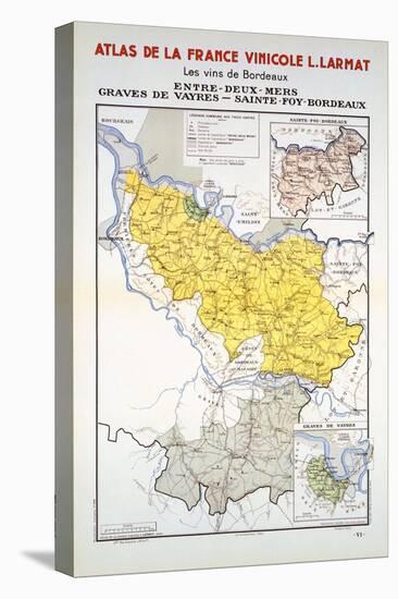 Map of the Bordeaux Region-null-Premier Image Canvas