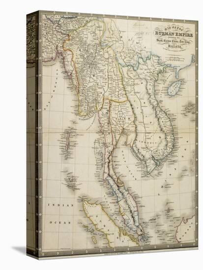 Map of the Burman Empire Including also Siam, Cochin China, Tonking and Malaya-James Wyld-Premier Image Canvas