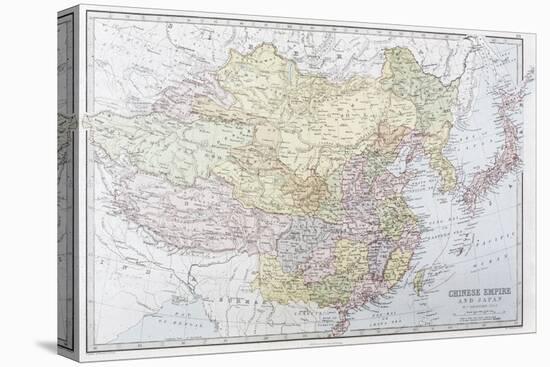 Map of the Chinese Empire 1871-J Bartholomew-Premier Image Canvas