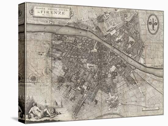 Map of the City of Florence by Giuseppe Molini-null-Premier Image Canvas