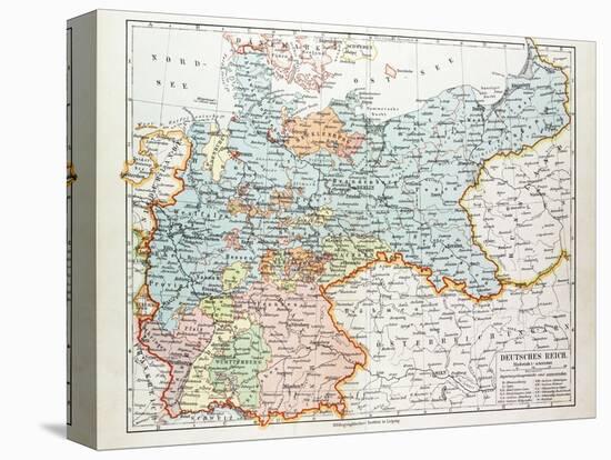 Map of the German Empire 1899-null-Premier Image Canvas