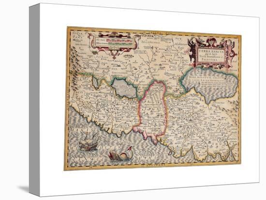 Map of the Holy Land, from 'Atlas Sive Cosmographicae Meditationes' by Henricus Hondius,…-Gerardus Mercator-Premier Image Canvas