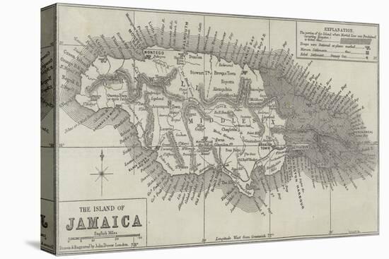 Map of the Island of Jamaica-John Dower-Premier Image Canvas