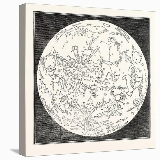 Map of the Moon 1833-null-Premier Image Canvas