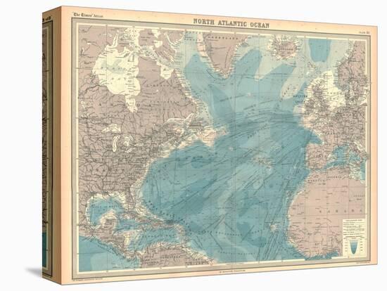 Map of the North Atlantic Ocean-Unknown-Premier Image Canvas