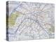 Map of the Paris Metro, 1989-null-Premier Image Canvas