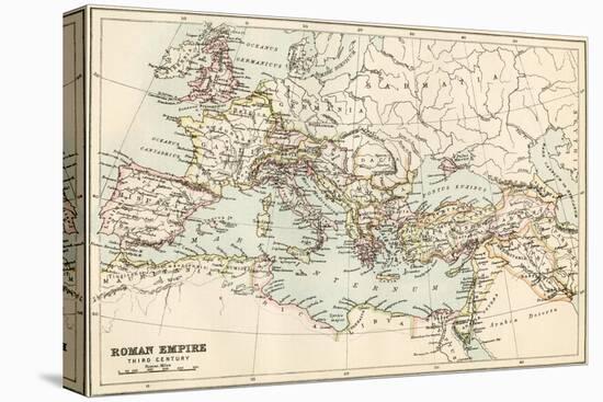 Map of the Roman Empire in the Third Century-null-Premier Image Canvas
