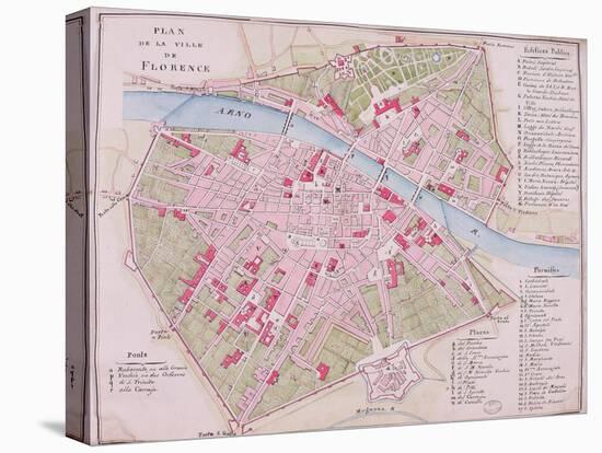 Map of the Town of Florence, 1812-null-Premier Image Canvas