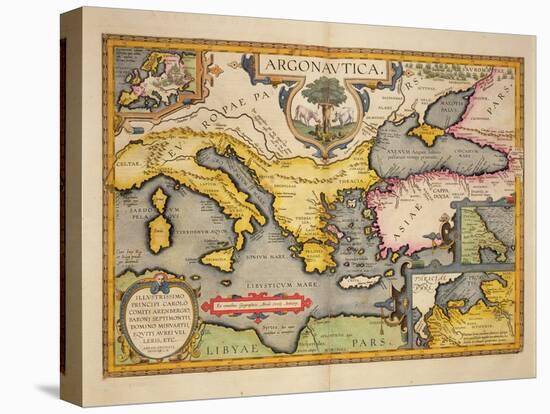 Map of the Voyage of the Argonauts, from the 'Theatrum Orbis Terrarum', 1603-Abraham Ortelius-Premier Image Canvas