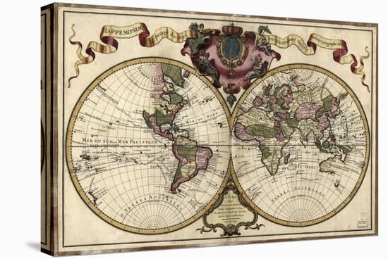 Map of the World, 1720-Library of Congress-Premier Image Canvas