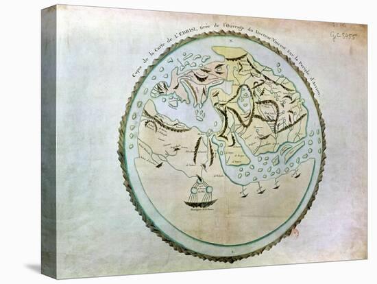 Map of the World, Copied by Doctor Vincent for His Book on the Journey of Arrian (circa 95-180)-Abu Abdallah Muhammad Al-Idrisi-Premier Image Canvas