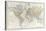 Map of the World: from R.H.Laurie's Atlas, 1852-null-Premier Image Canvas