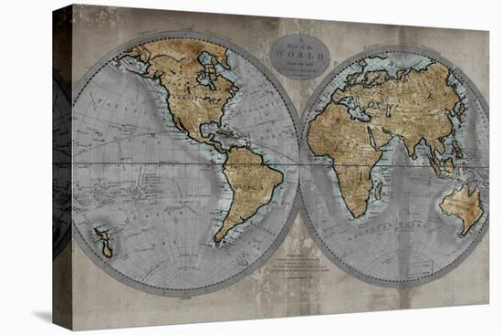 Map of the World-Russell Brennan-Stretched Canvas