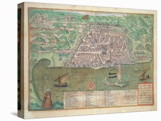 Map of Toledo-Joris Hoefnagel-Premier Image Canvas