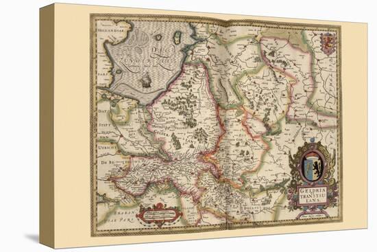 Map of Transylvania, Roumania-Pieter Van der Keere-Stretched Canvas