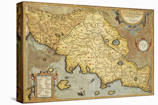 Map of Tuscia from Theatrum Orbis Terrarum-null-Premier Image Canvas