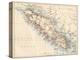 Map of Vancouver Island, British Columbia, Canada, 1870s-null-Premier Image Canvas
